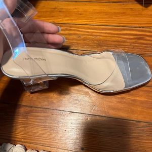 PLT clear heels